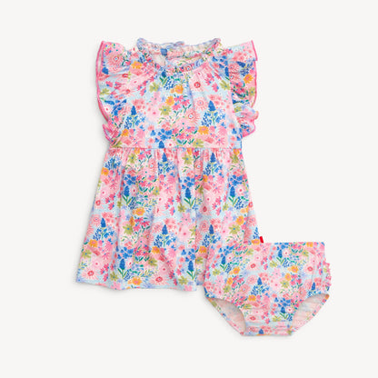 Lily Ruffle Dress + Diaper Cover