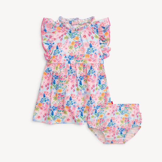 Lily Ruffle Dress + Diaper Cover