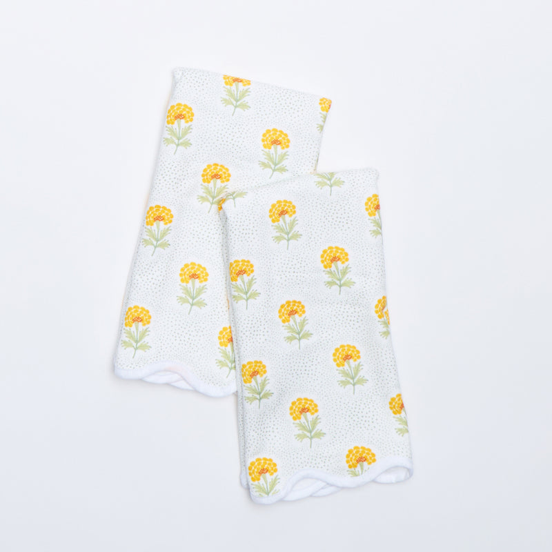Weezie - Scalloped Kitchen Towel (Pair)