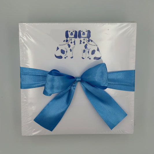 Staffordshire w blue ribbon
