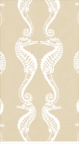 Seahorses sand - guest towel