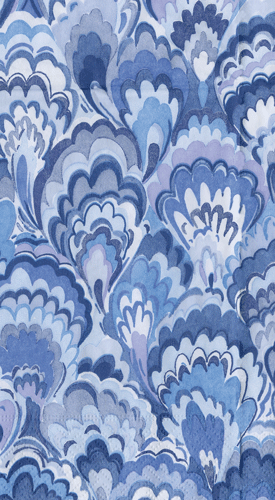 Marbled Ceramica Indigo Napkins