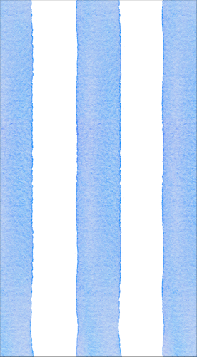 Cafe Stripe Blue-Paper Linen Guest Towels