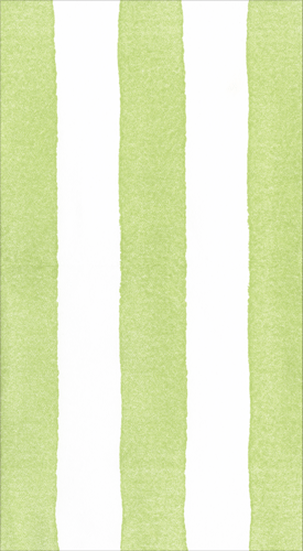 Cafe Stripe Lime-Paper Linen Guest Towels