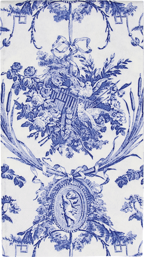 Blue Romantic Toile Napkins