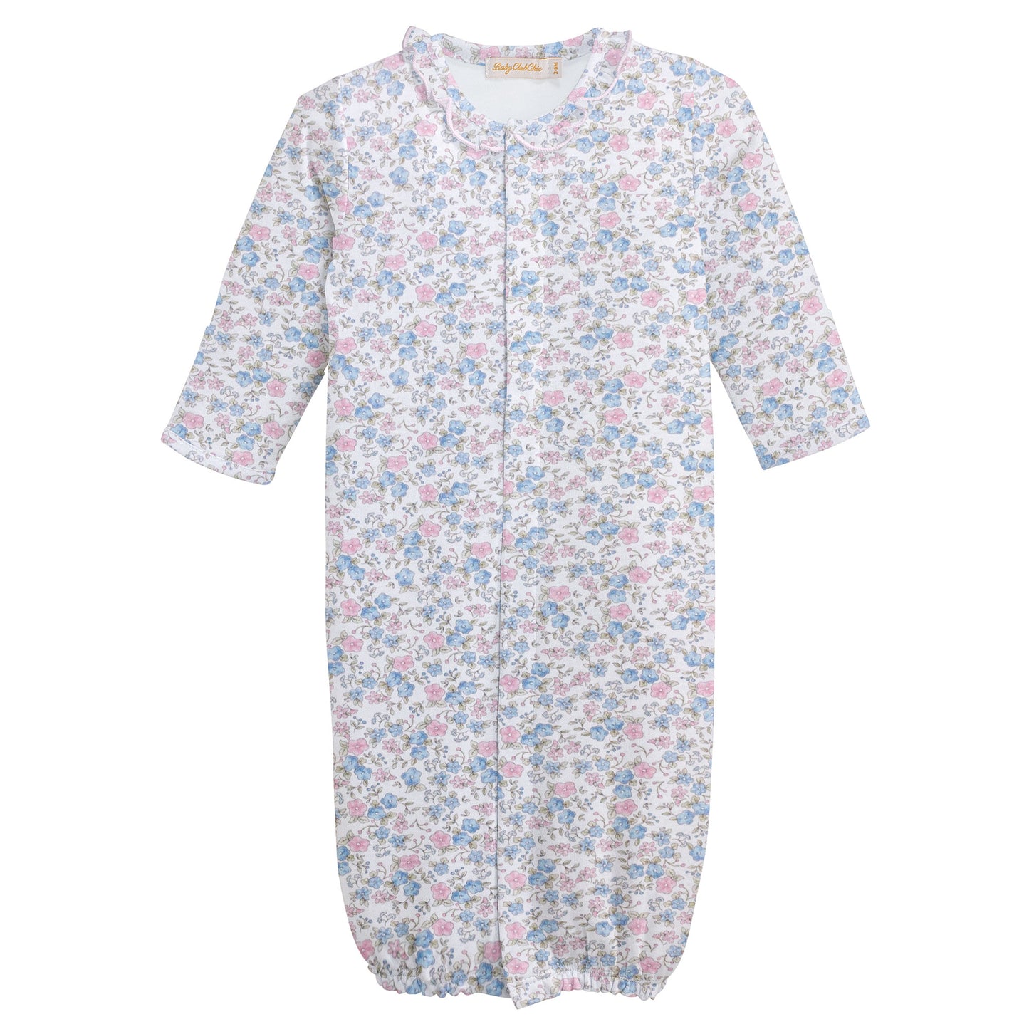 Tiny Soft Floral Conv. Gown W/Ruffle