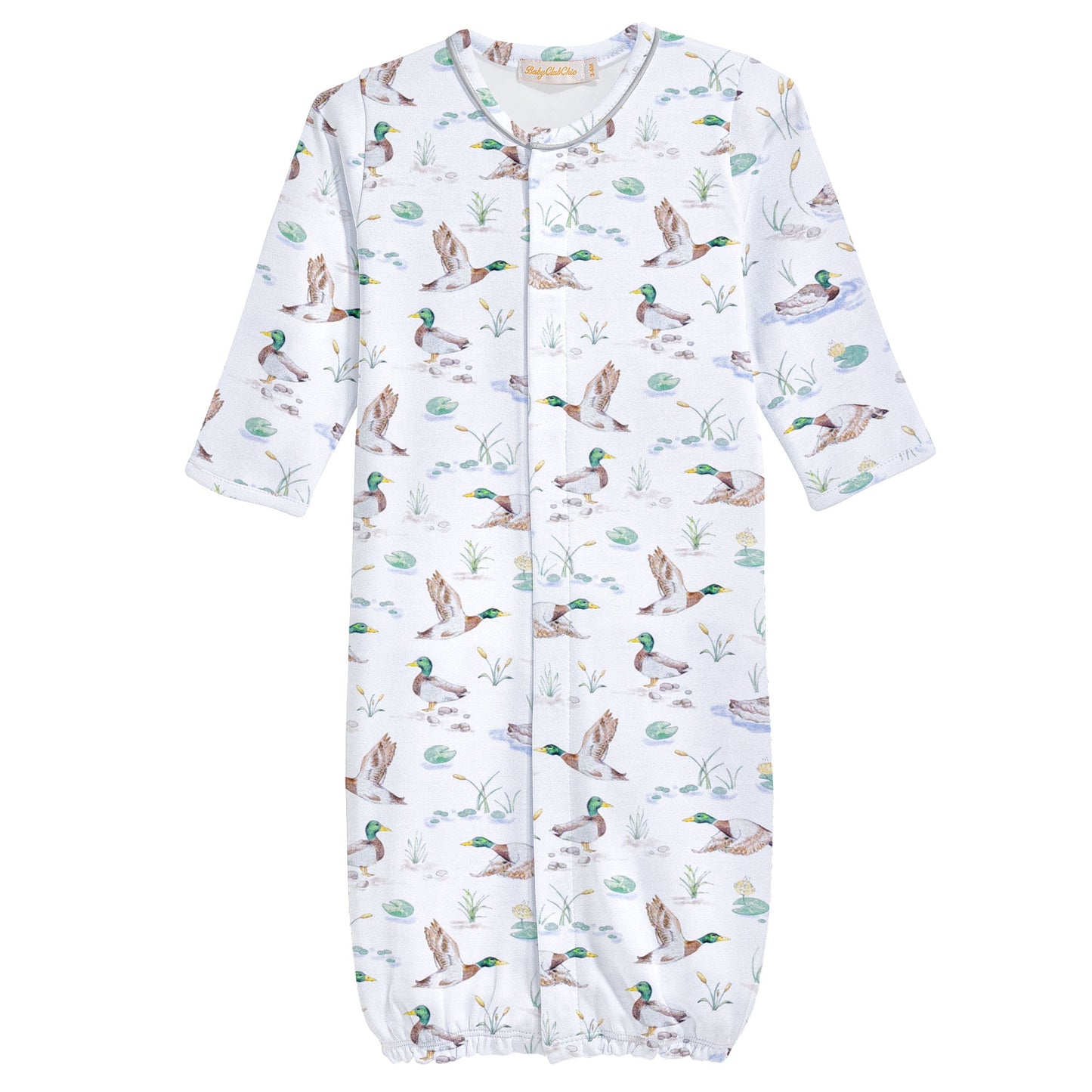 Mallard Ducks Conv. Gown W/Piping