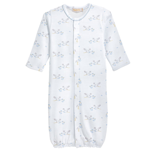 Tiny Storks - Boy Conv. Gown W/Piping
