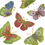 Jeweled Butterflies Napkins