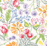 Cerise Floral Napkin - Cocktail