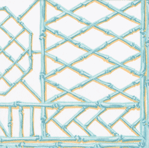 Bamboo Screen Robin's Egg Napkins
