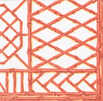 Bamboo Screen Coral Napkins