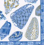 Coquillage Blue Napkins