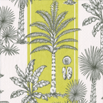 Southern Palms Green/white Napkins