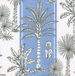 Southern Palms Blue/white Napkins
