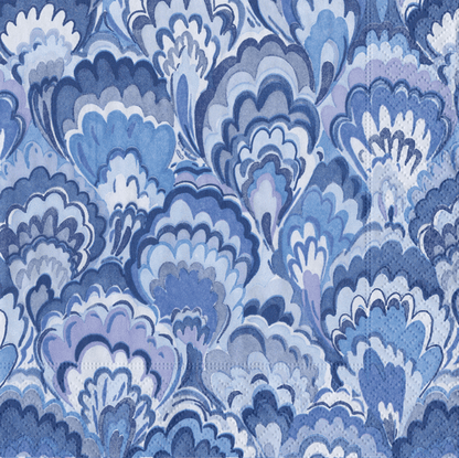 Marbled Ceramica Indigo Napkins