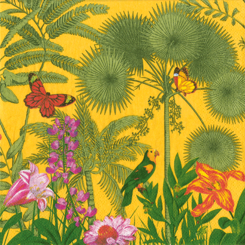Paradise garden canary - napkin cocktail