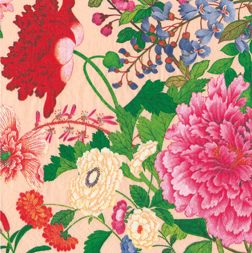 Profusion Of Flowers  - napkin luncheon