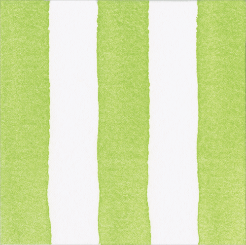 Cafe Stripe Lime-Paper Linen Cocktail Napkin