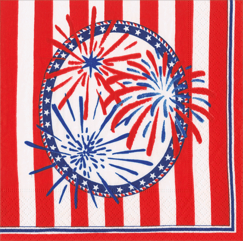 Stars, stripes and sparks - napkin luncheon