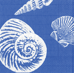Shells ocean blue - napkin cocktail