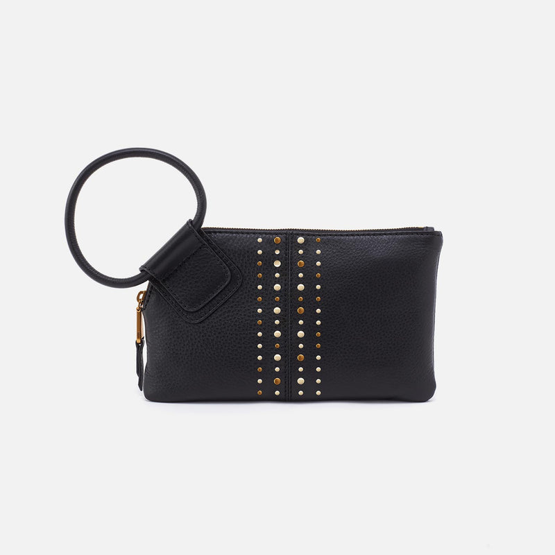 Sable Wristlet - Black With Studs