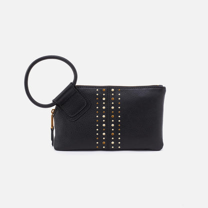 Sable Wristlet - Black With Studs