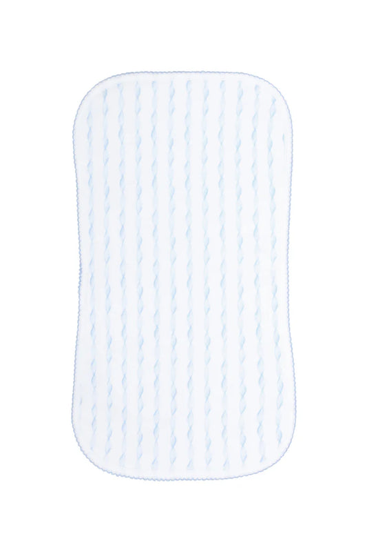 Blue Twirls Burp Cloth