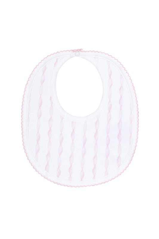 Pink Twirls Bib
