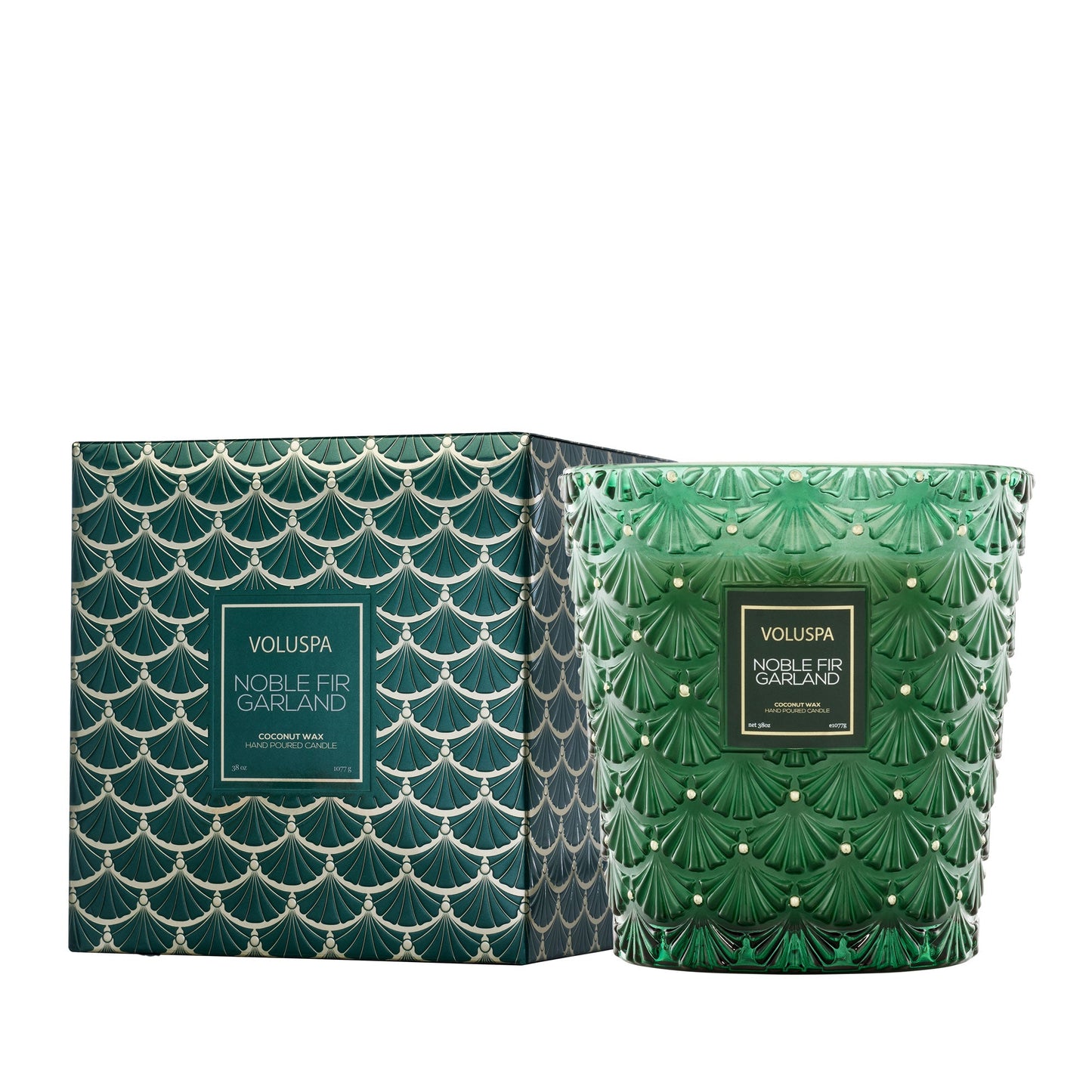 Noble Fir Garland Candle