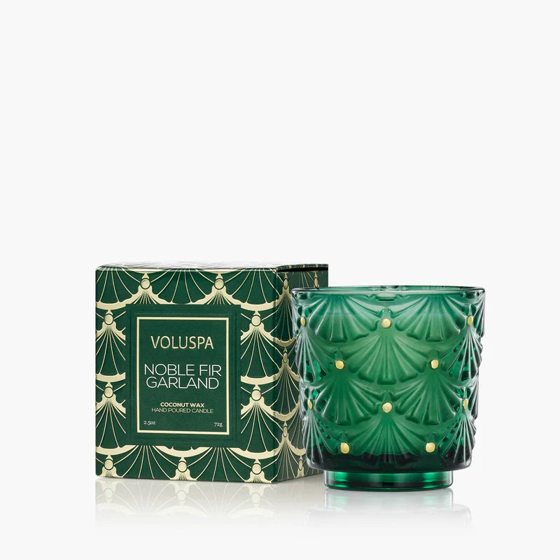 Noble Fir Garland Candle