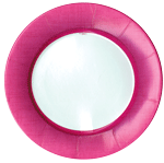 Linen Fuchsia Round Plate