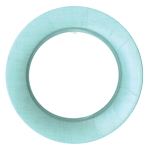 Linen Robin's Egg Blue Round Plate