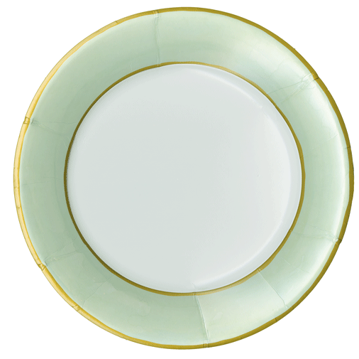 Watercolor celadon - dinner plates