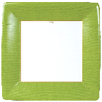 Grosgrain Moss Square Plate