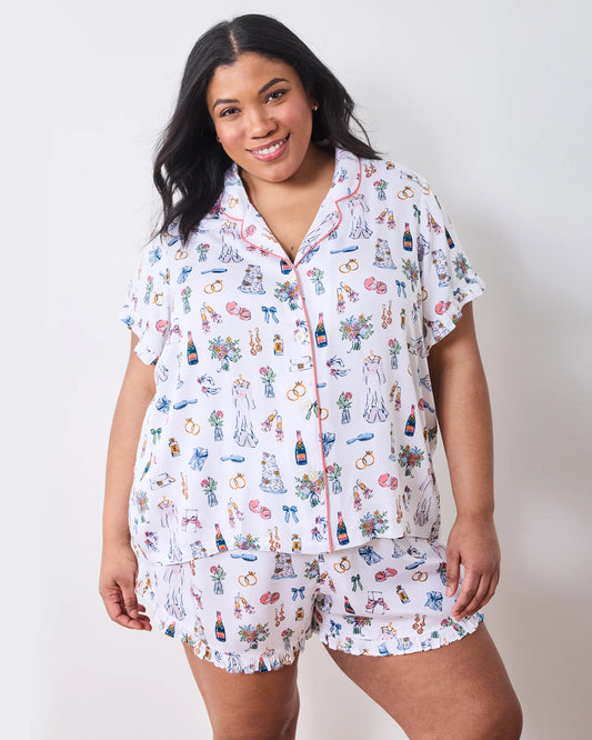 Eco Satin Ruffle Set in Big Day Bliss