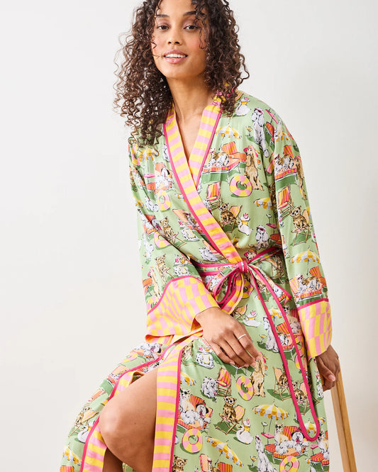 PALM ROYALE POOCHES - Satin Robe