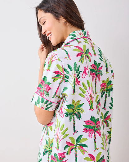 Royal Palms - Short PJ Set