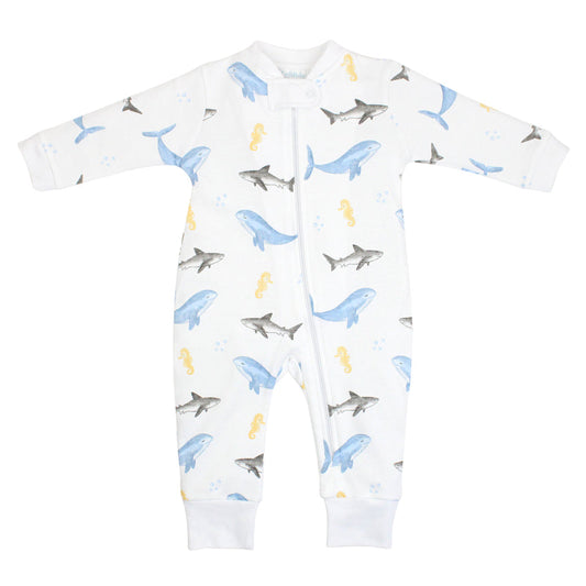 Sea Animals Print Footie