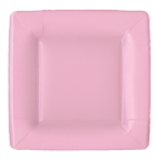 Grosgrain Lt Pink Square Plate
