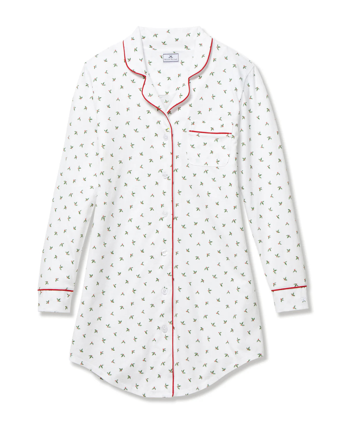 Women's Pima Nightshirt in Mistletoe Moments