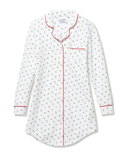 Women's Pima Nightshirt in Mistletoe Moments