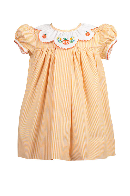 Orange Stripe Pumpkin Dress