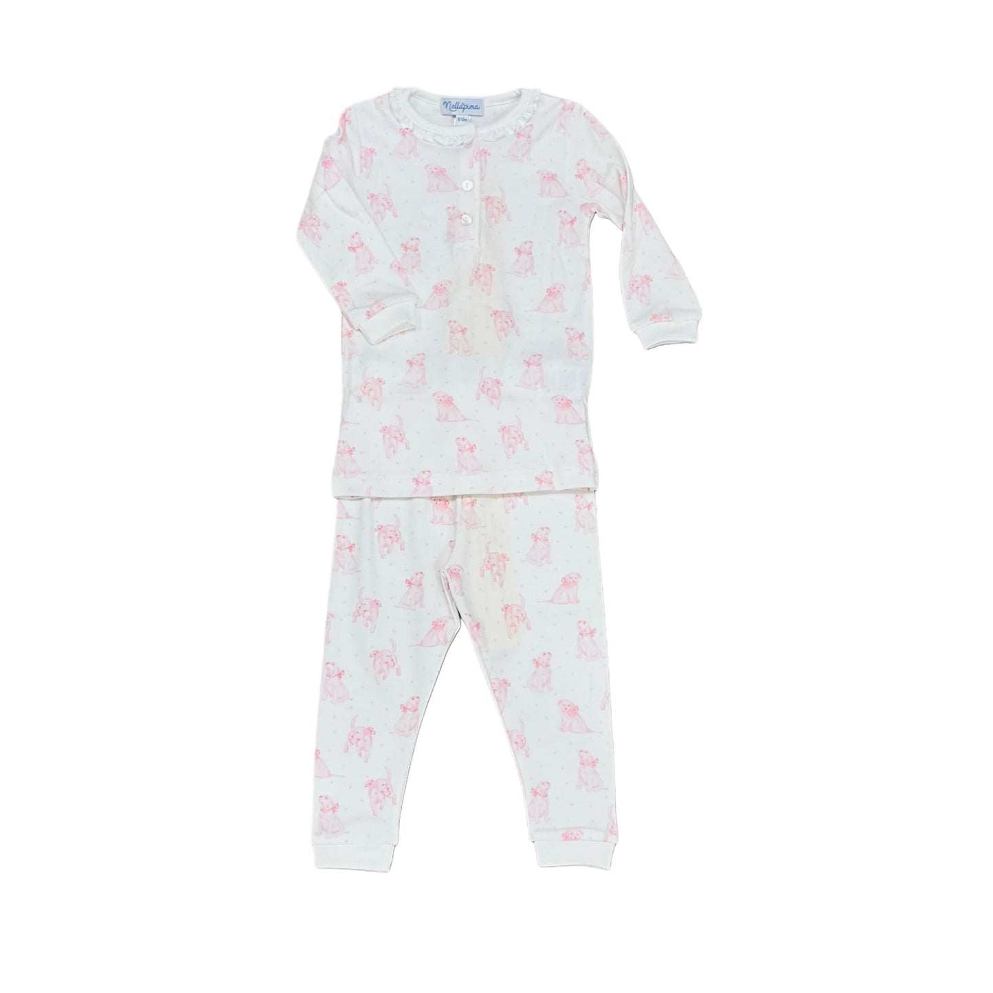 Pink Puppy Print Pajama