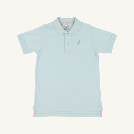 Prim and Proper Polo SS - Sea Island Seafoam
