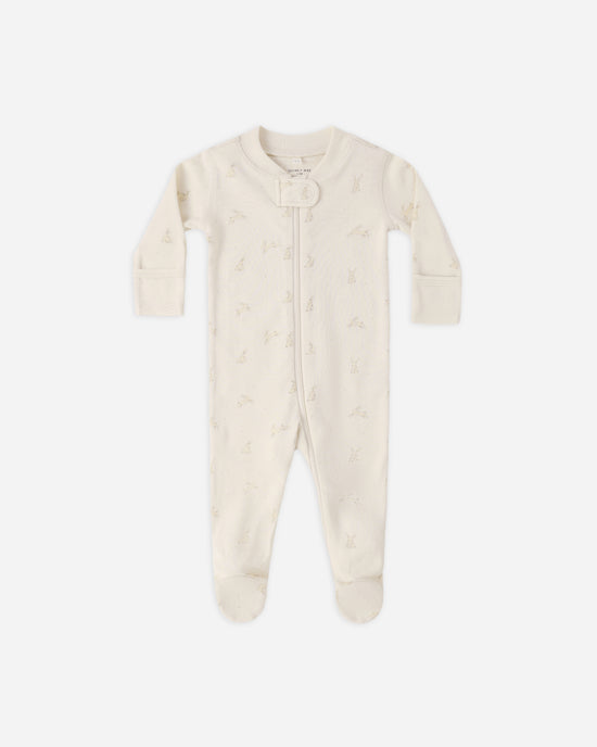 Bamboo Zip Footie - Elephants