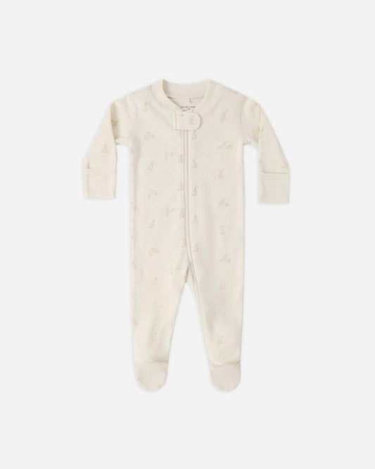 Bamboo Zip Footie - Elephants