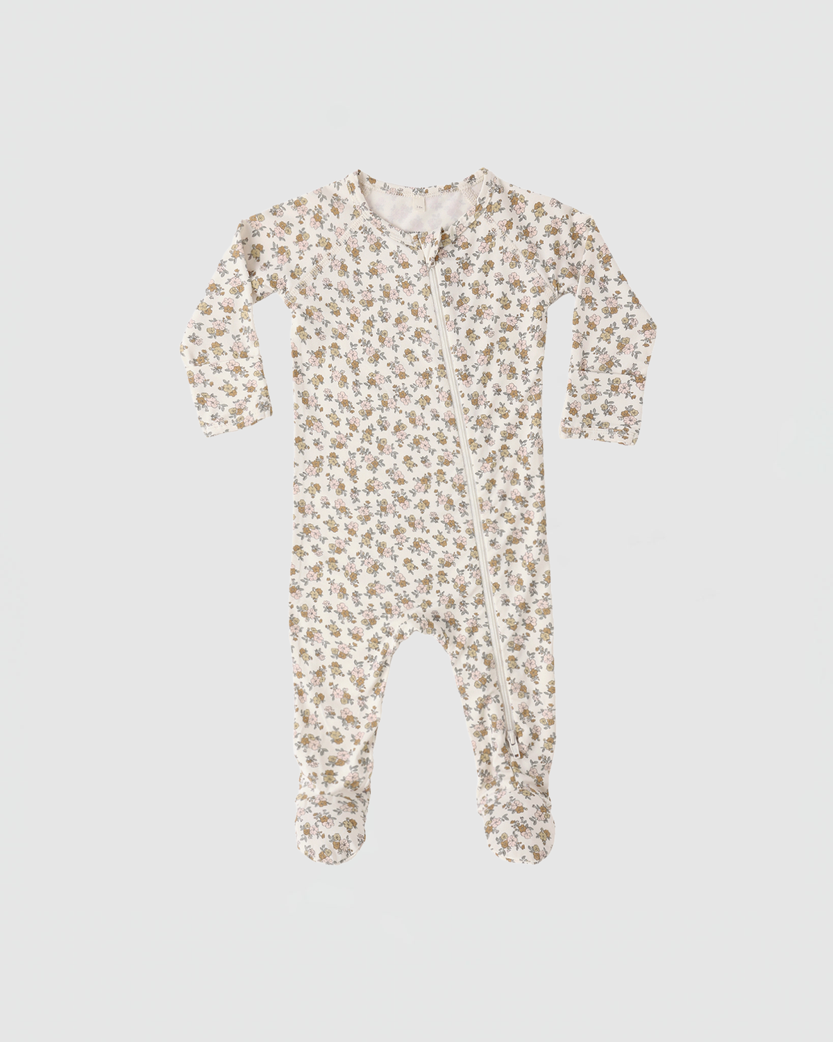 Bamboo Zip Footie - Wildflower