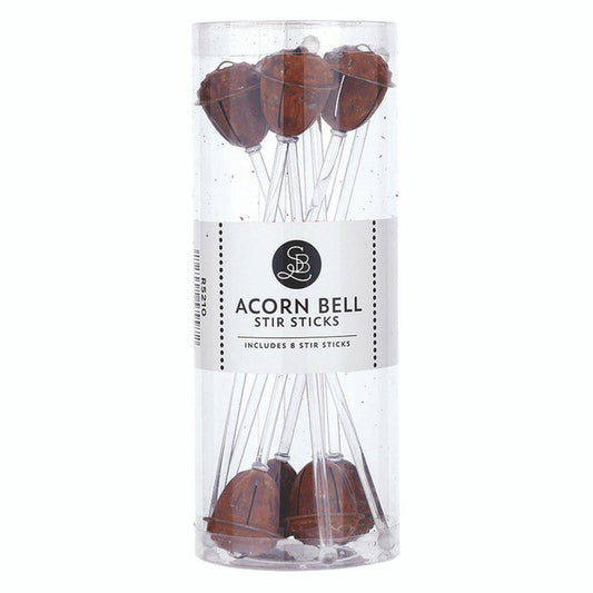 Jingle Bell Stir Stick-Acorn
