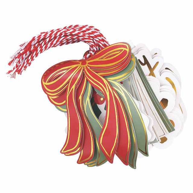 Gift Tag Book - Red Bow